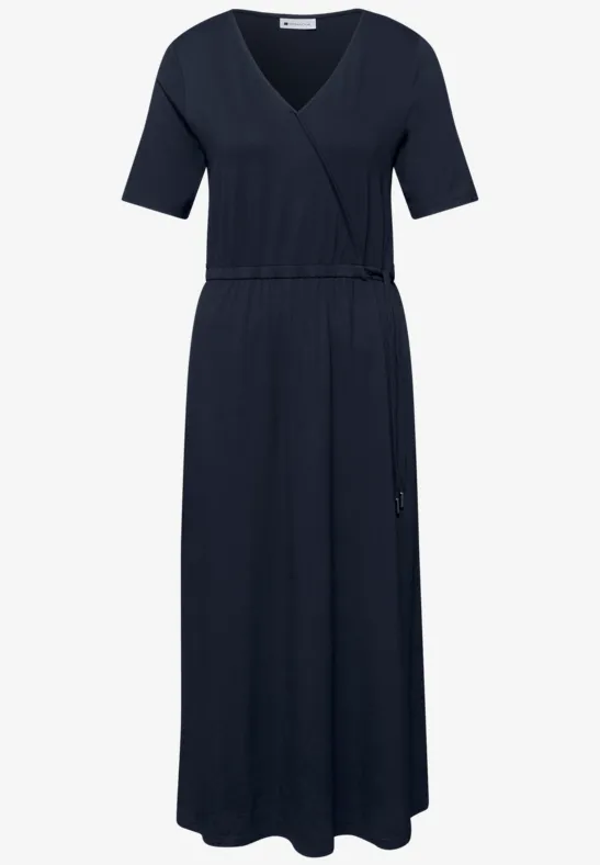 Midi-jurk met overslagdetail - Afbeelding 2