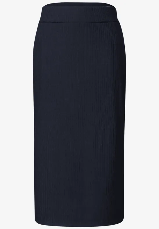 Geribde midirok met elastische tailleband - Afbeelding 2