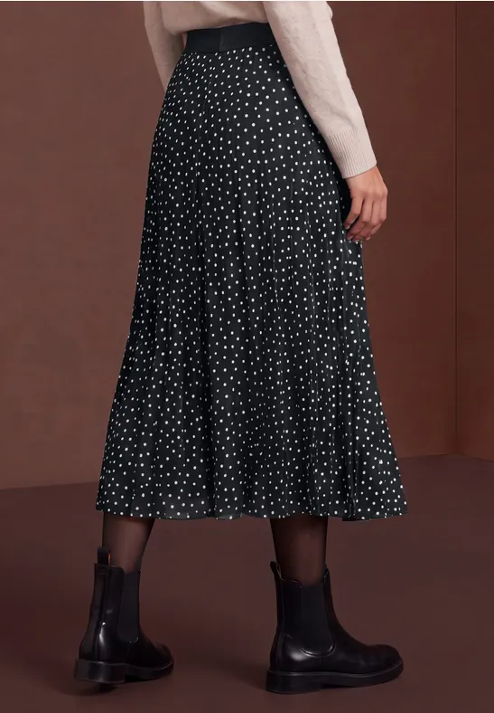 Midi-rok van mesh met print