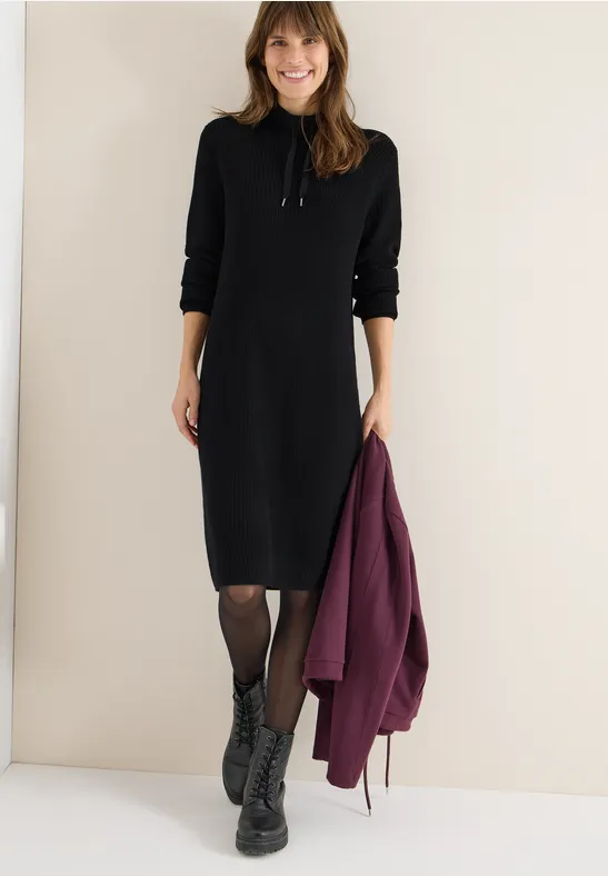 Cosy geribde jurk